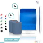 Blanc HYGIENIC SET: Handtuchrollenspender Autocut, Blanc Cosmos + 2 Handtuchrollen