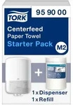 Tork Starter Pack mit Mini Innenabrollungsspender Wei&szlig; M2, einh&auml;ndige...