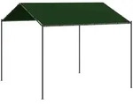 vidaXL Pavillon 4 x 4 x 2,6 m Taupe Polyester und Stahl