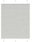 vidaXL Plissee Hellgrau 110x100 cm Stoffbreite 109,4 cm Polyester