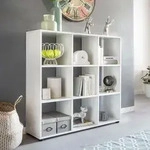 FineBuy B&uuml;cherregal SARA Holz Standregal Regal Aufbewahrungsregal Holzregal