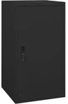 vidaXL Sattelschrank Schwarz 53x53x105 cm Stahl