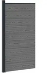 vidaXL Zaunelement WPC und Aluminium Grau