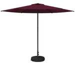 vidaXL Garten-Schirm mit Fu&szlig; 300 x 300 cm Polyester Rechtwinklig