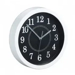 Relaxdays Wanduhr rund, &Oslash; 20cm, Kleine Uhr zum Aufh&auml;ngen, Klassisches Design,