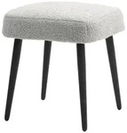 HOMCOM - Fu&szlig;hocker - 42L x 42B x 44H cm - grau
