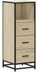 vidaXL Badschrank Sonoma-Eiche 35x37,5x100 cm Holzwerkstoff