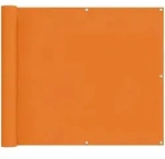 vidaXL Balkonsichtschutz 100 x 800 cm Oxford-Stoff Rechteckig Orange