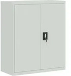 vidaXL Aktenschrank Hellgrau 90x40x105 cm Stahl
