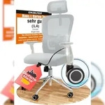 CLOUVOU SmartSeat, ergonomischer B&uuml;rostuhl, R&uuml;ckenlehne mit Mesh Bezug,