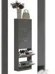 VCM Schuhkipper Halom Anthrazit H. 170 x B. 59 x T. 22 cm