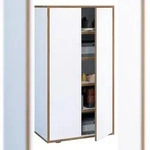 VCM Schuhschrank Salia Wei&szlig; B. 60 x H. 110 x T. 33 cm