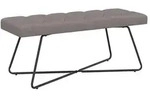 vidaXL Bank mit Knopfheftung Taupe 110 x 40 x 46 cm Stoff
