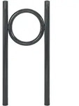 Baumarktplus Fahrradanlehnb&uuml;gel 115 x 52 cm Stahl pulverbeschichtet &Oslash; 60 mm zum
