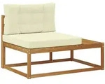 vidaXL Outdoor Endsofa Natur 115 x 83 x 73 cm Massivholz Akazie