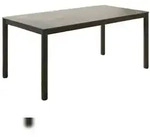 KAWOLA Gartentisch LONGA Outdoor Keramik dunkelgrau Gestell Aluminium 180x90 cm