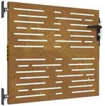 vidaXL Gartentor 85x75 cm Cortenstahl Quadratisches Design