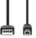 Nedis USB-Kabel - USB 2.0 - USB-A Stecker - USB-B Stecker - 10 W - 480 Mbps -