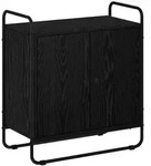 vidaXL Sideboard Schwarz Eichen-Optik 68 x 35 x 75 cm Holzwerkstoff 8007966
