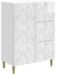vidaXL Sideboard Hochglanz Wei&szlig; 66 x 34,5 x 90 cm Holzwerkstoff 895089