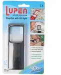 AccuCell Lupe mit LED-Beleuchtung und 3fach Vergr&ouml;sserung Farbe Schwarz...