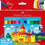 FABER-CASTELL Faber Castell Filzstift Jumbo Super Washable 12er Etui