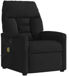 vidaXL Massagesessel Schwarz Stoff