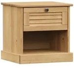 vidaXL Nachttisch VIGO 42x35x42 cm Massivholz Kiefer