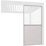 Weide Lamellenwand horizontal drehbar f&uuml;r Pergola Alu Ivory Sandᅠ0.93 Meter