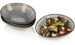 S&Auml;NGER Salatschalen Set Capri Grau 4 teilig