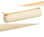 Rhodiarama rundes Schlamperm&auml;ppchen 21,5x&Oslash;5cm aus Kunstleder - Beige 318895C