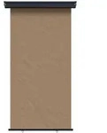 vidaXL Balkon Seitenmarkise 117 x 250 cm 100% Polyester Eisen Stahl
