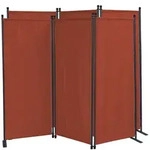 QUICK STAR 2x Paravent 3tlg. 170x165cm Rotorange RAL 2001
