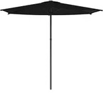 vidaXL Gartensonnenschirm 270 x 270 cm Polyester Rechtwinklig Schwarz