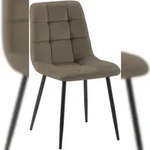 CLP Esszimmerstuhl Tilde Samt HBT: 84x45x55 cm taupe Samt