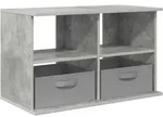 vidaXL TV-St&auml;nder mit Schubladen Beton Grau 79 x 40 x 48 cm