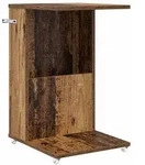 vidaXL Beistelltisch Mit Rad Altholz 40 x 35 x 60 cm Holzwerkstoff