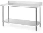 HENDI Arbeitstisch mit Aufsatz, Budget Line, 1600x600x(H)950mm