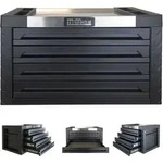 Baumarktplus Werkzeugkiste 4 Schubladen ca. 68 x 46 cm leer schwarz Aufsatz