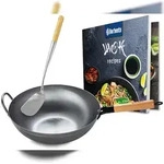 CLP Wok Set aus Karbonstahl Metall HBT: 15x34x59 cm flach