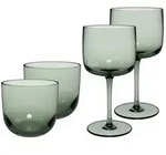 like. by Villeroy & Boch Like Glass Wein- und Wassergl&auml;ser Set 4-teilig Sage -...