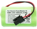 AccuCell Akku passend f&uuml;r Visonic PowerMaster 10 Akku-NiMH GP130AAM4YMX 4,8 Volt