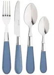 Renberg - 24-teiliges Edelstahl-Besteckset in Blau