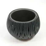 Blumentopf Pflanzgef&auml;&szlig; mit Innentopf anthrazit Kunststoff H 16.1 x &Oslash; 23.8 cm