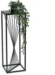 DanDiBo Blumenhocker Metall Schwarz Eckig 70 cm Blumenst&auml;nder Beistelltisch...