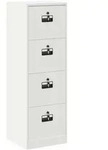 vidaXL Aktenschrank Schwarz 45,5 x 42 x 106,5 cm Kaltgewalzter Stahl