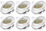 Brandson 6x LED Einbaustrahler schwenkbar Warmwei&szlig; 3000K Deckenspot /...
