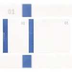 Exacompta 96302E 50x Nummernbl 60x135 100 Bl Farbband br - x 50 - Blau