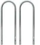 Baumarktplus 2 x Fahrradanlehnb&uuml;gel 115 x 41 cm Edelstahl &Oslash; 49 mm