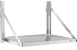Royal Catering Wandbord - klappbar - 60 x 45 cm - 40 kg - Edelstahl